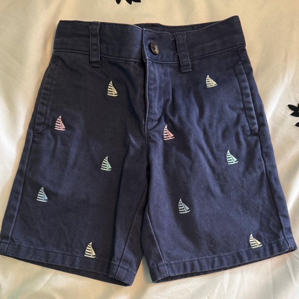 Janie and Jack navy nautical shorts